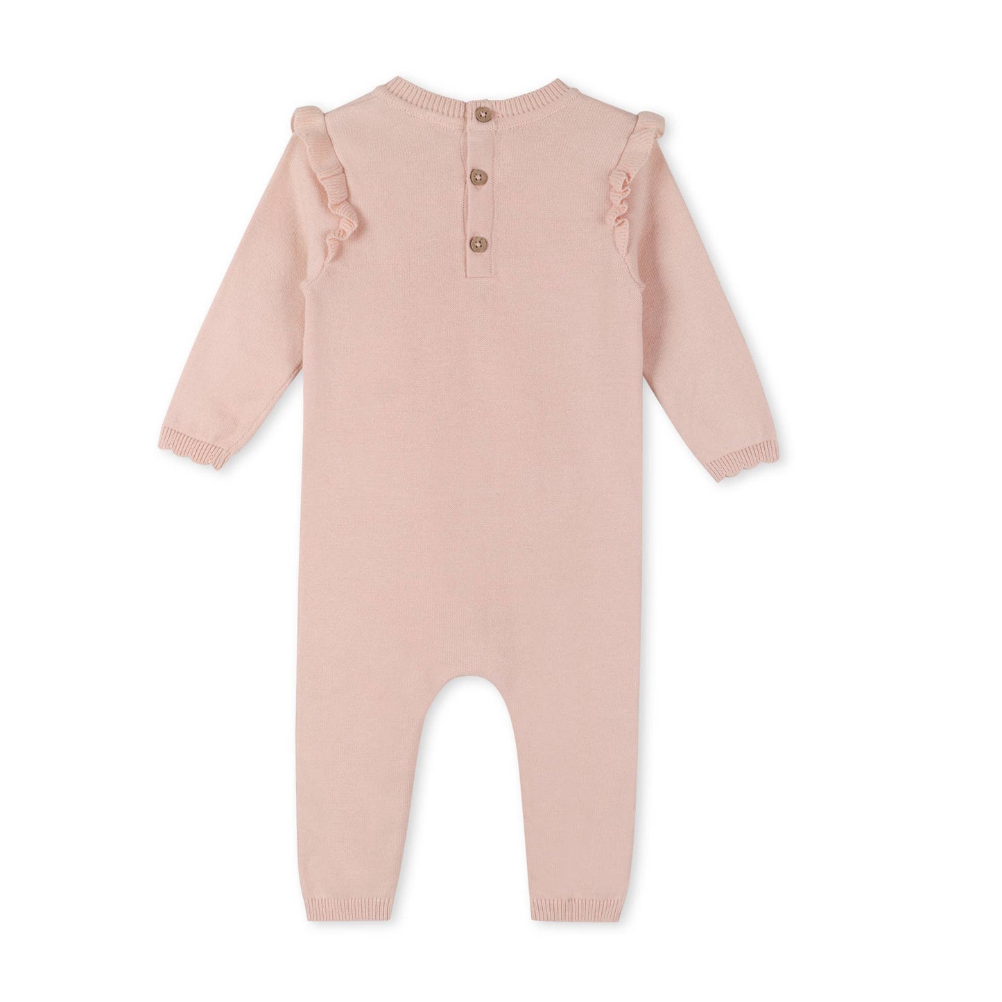 Hearts Jacquard Knit Baby Jumpsuit (Organic Cotton)