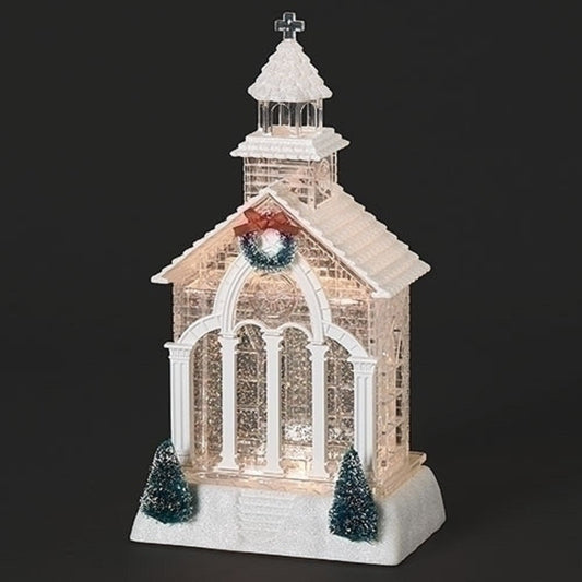 Lighted Swirl Church