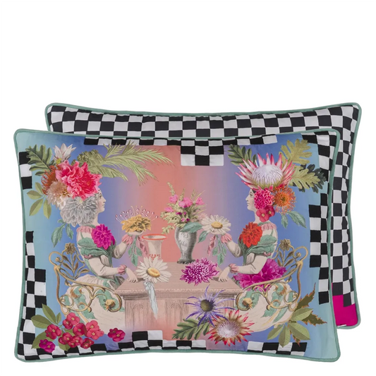 Fleurs Jumelles Mosaic Pillow