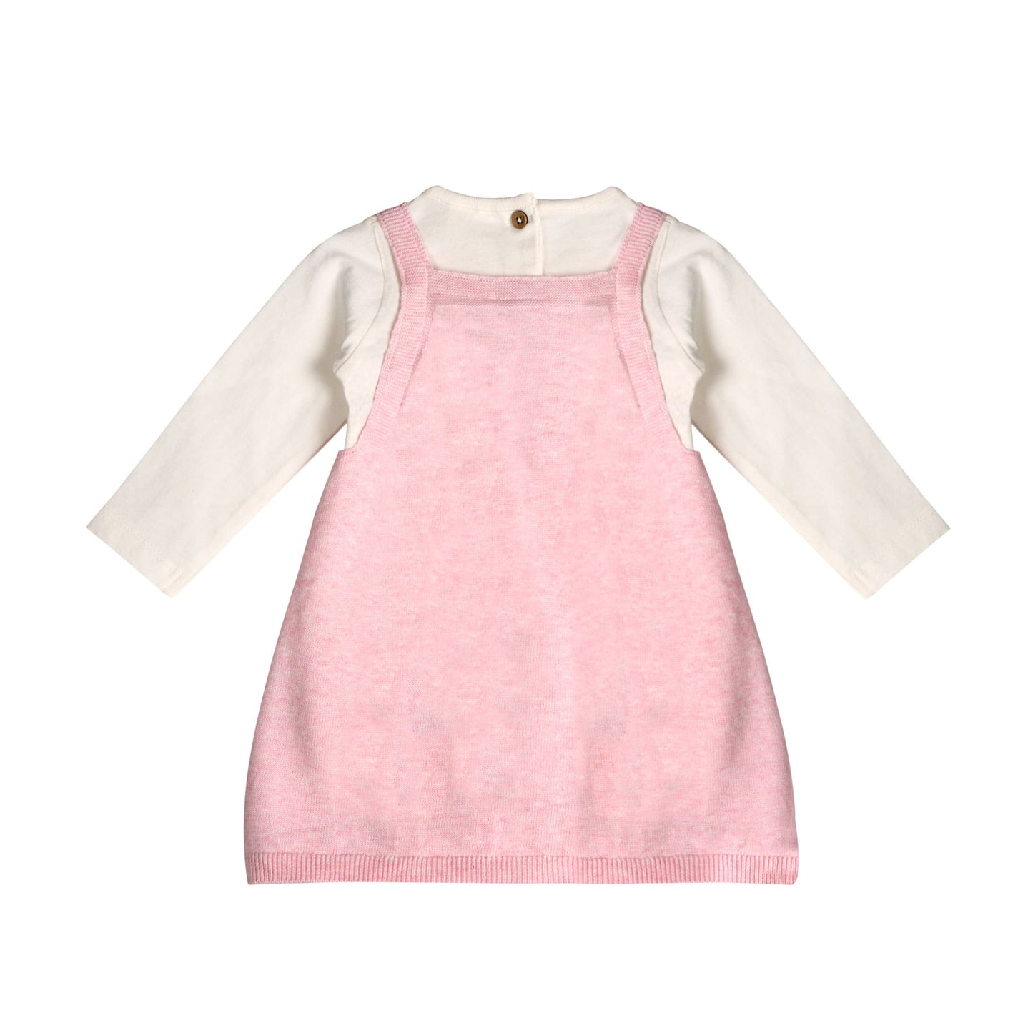 Fuzzy Hearts 3D Tunic Baby Knit Dress Set