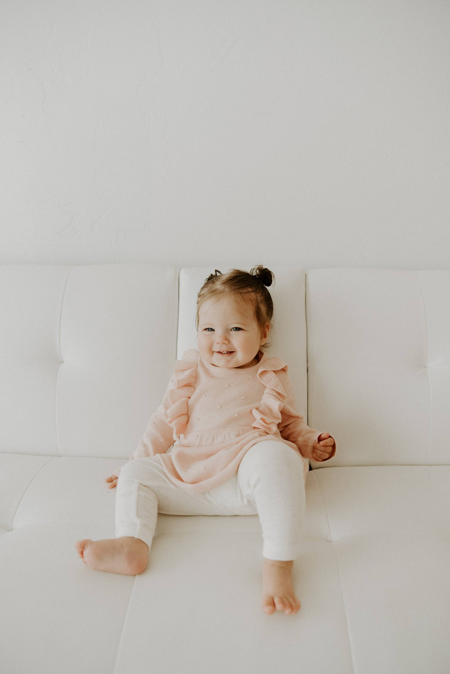Pointelle Knit Stretch Baby Leggings Pants