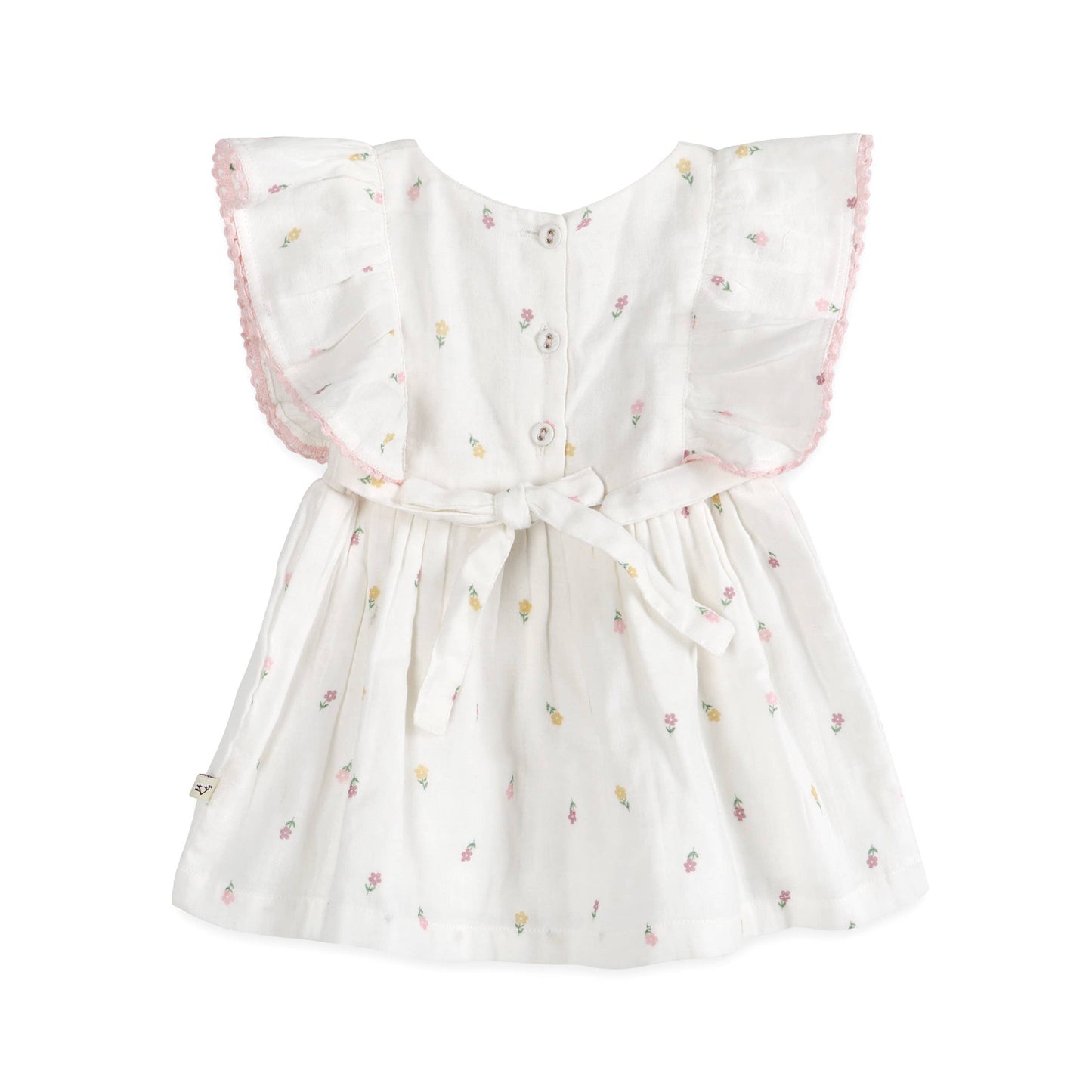 Sylvie Flower Baby Dress + Bloomer (Organic)