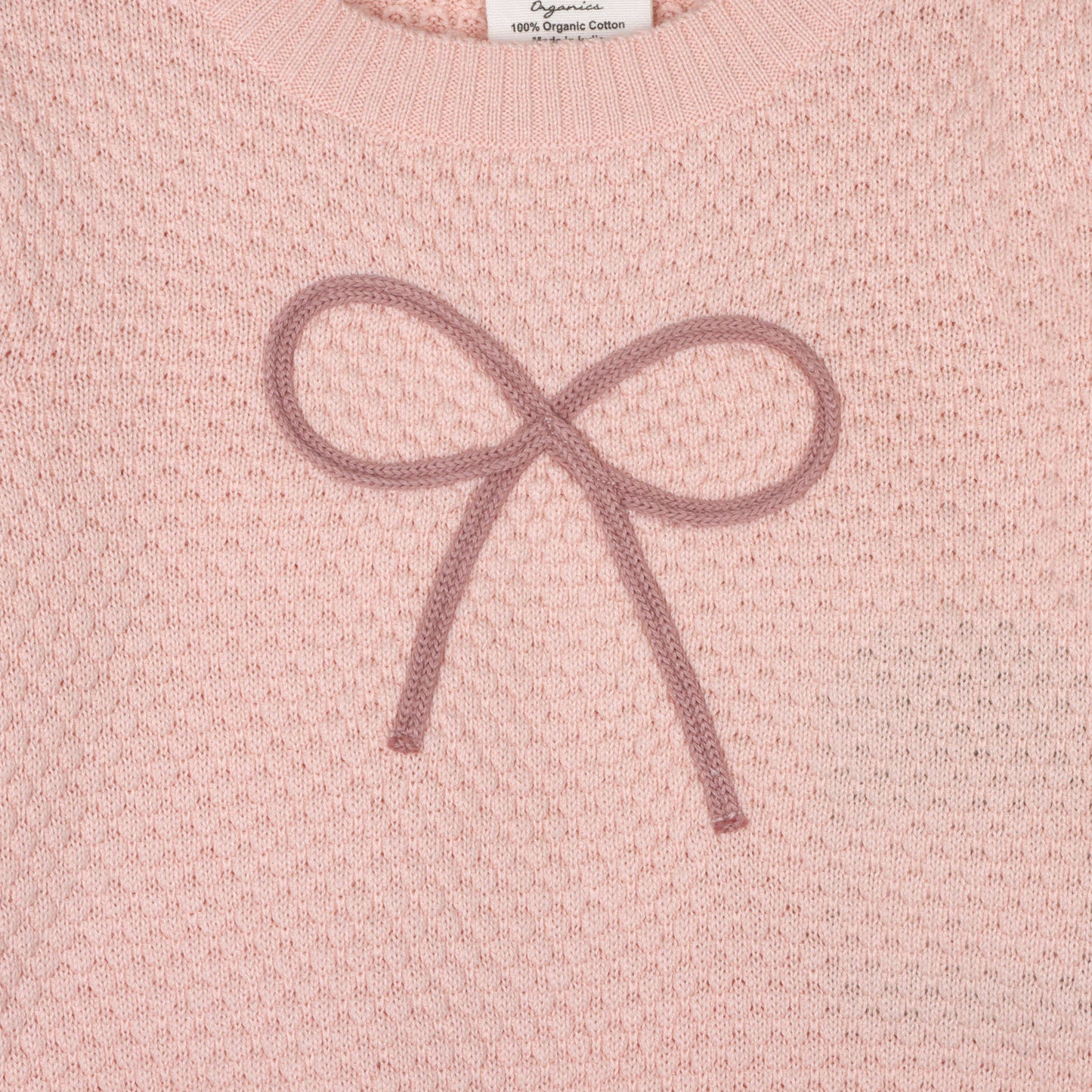 Chloe Bow Sweater Knit Baby Pullover