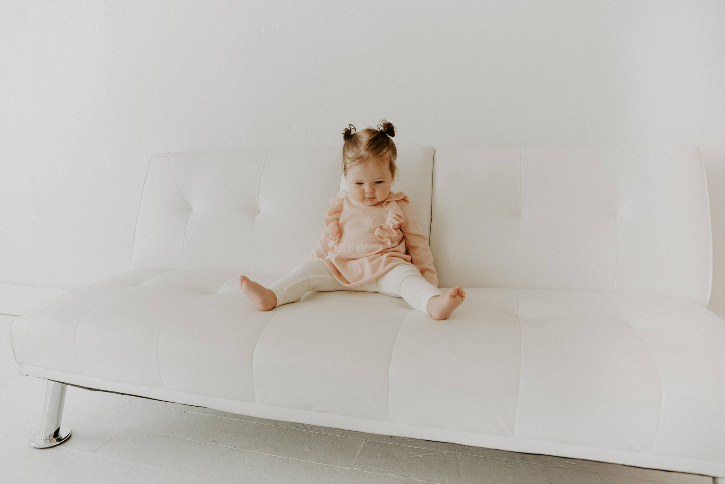 Pointelle Knit Stretch Baby Leggings Pants