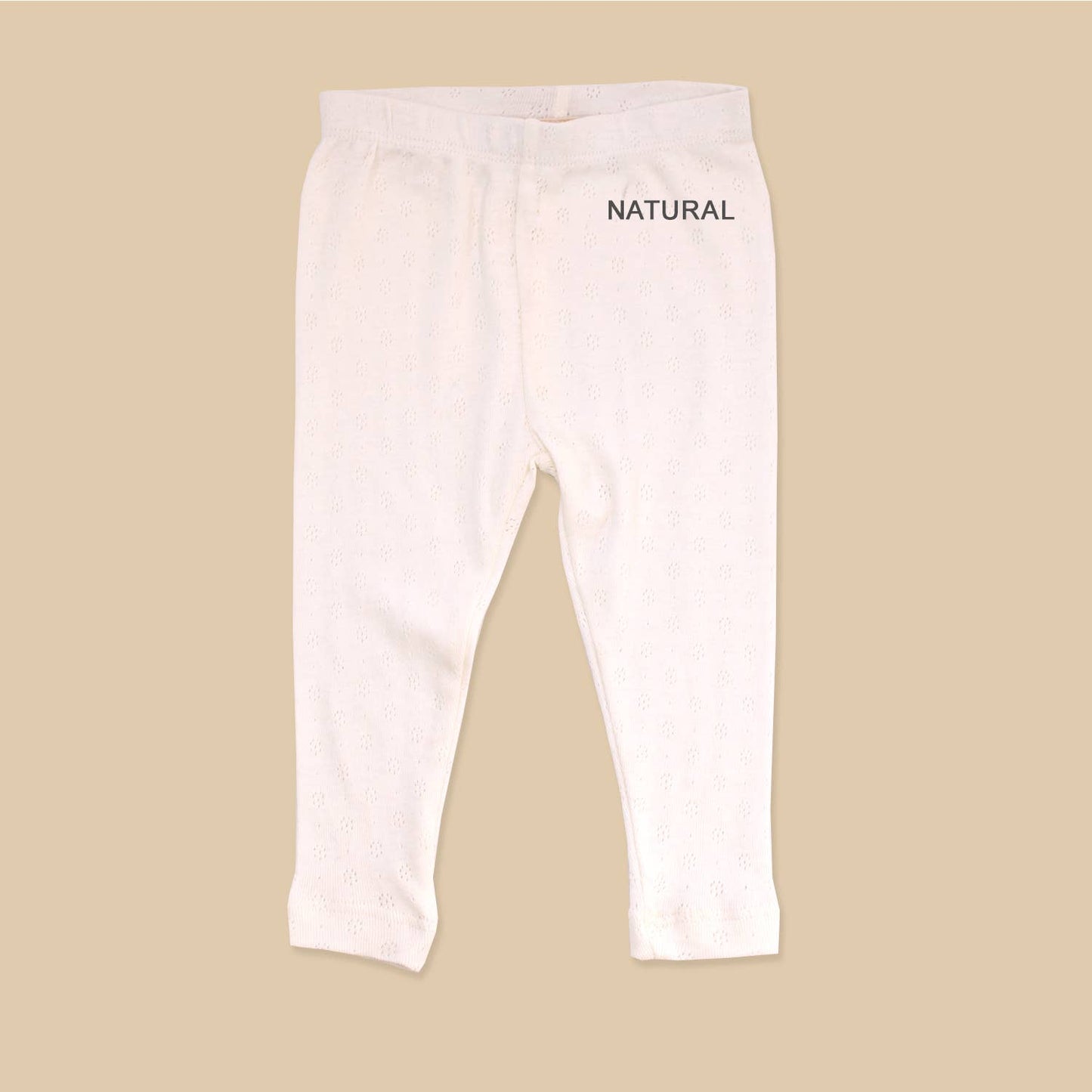 Pointelle Knit Stretch Baby Leggings Pants