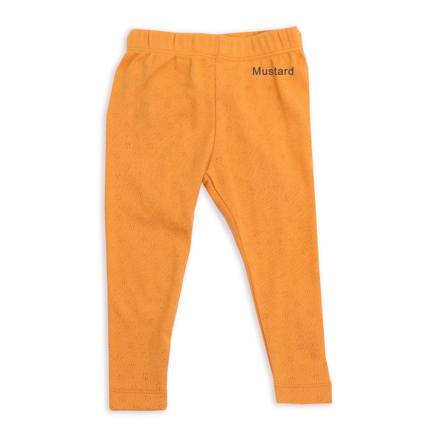 Pointelle Knit Stretch Baby Leggings Pants