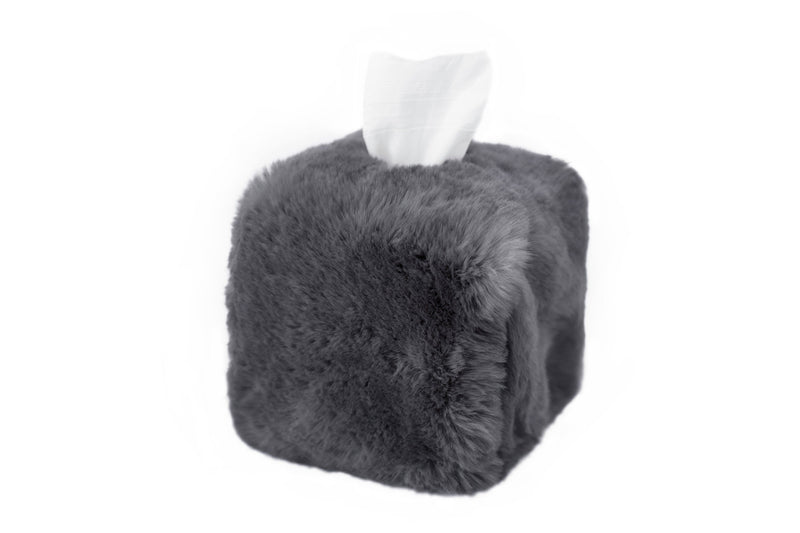 Evelyn Fur Tissue Box Cover
