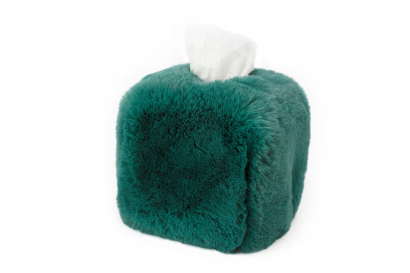 Evelyn Fur Tissue Box Cover