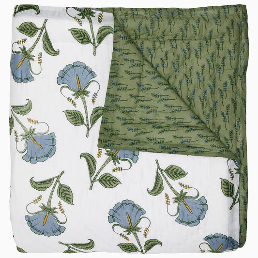Farah Light Indigo Quilt