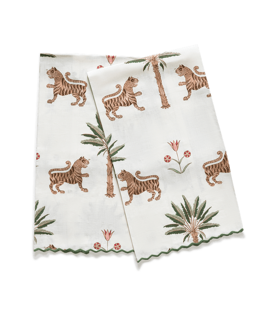 Tiger Palm Guest Towel Set of 2