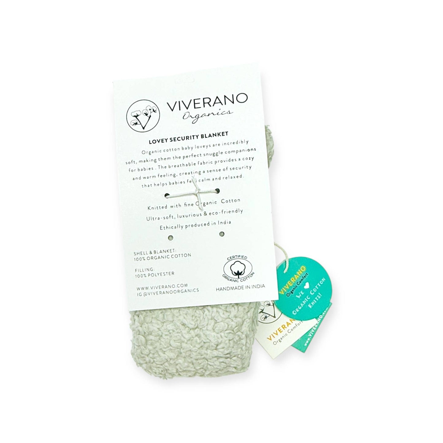 Organic SHERPA Lovey Baby Security Blankets