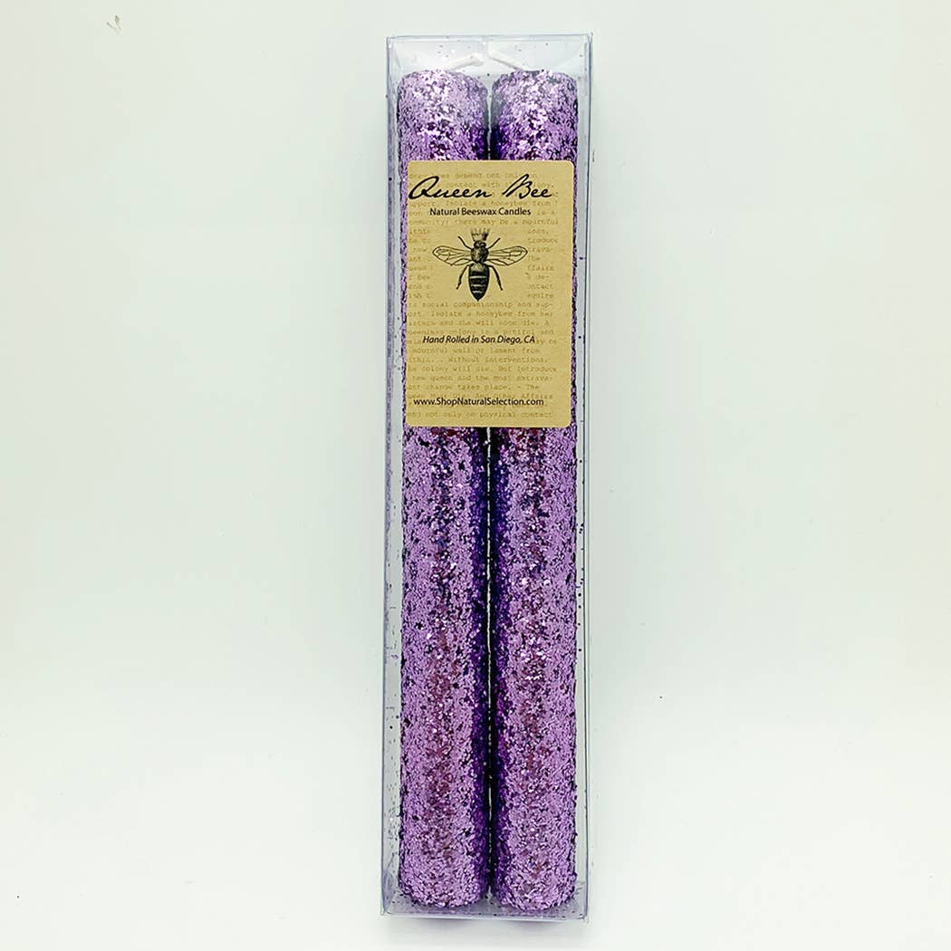 Queen Bee Glitter Candle
