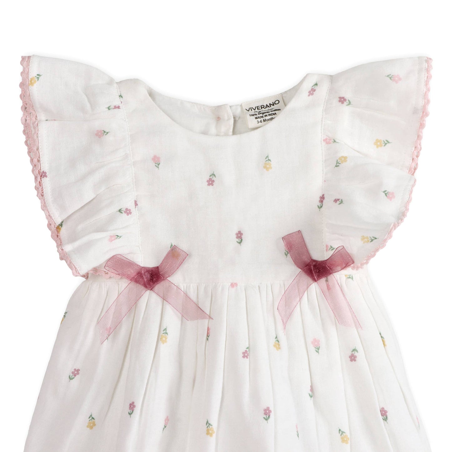 Sylvie Flower Baby Dress + Bloomer (Organic)