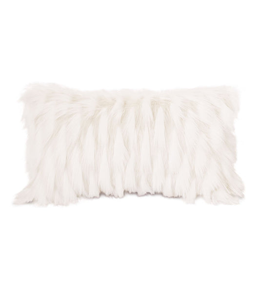 Snow Ivory Faux Fur Pillow