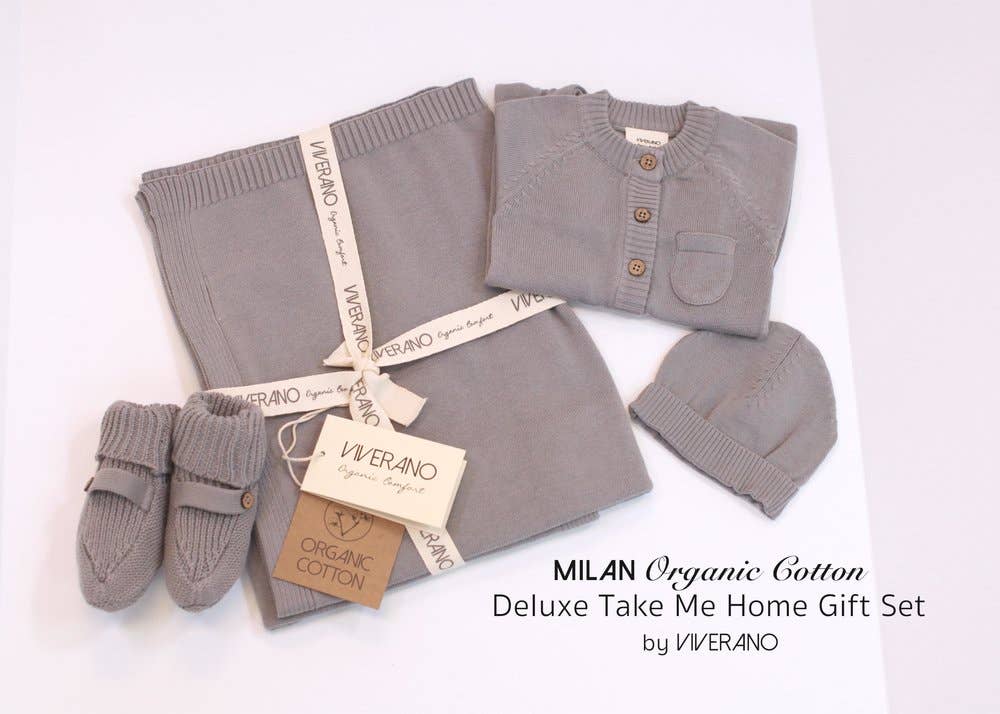 Milan Sweater Knit Button Baby Jumpsuit (Organic Cotton)