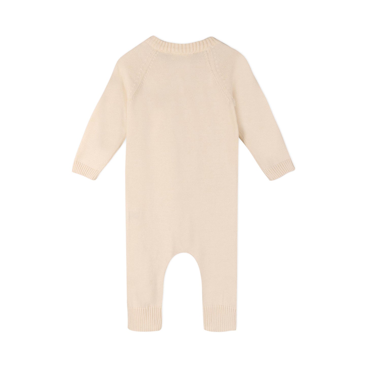 Milan Sweater Knit Button Baby Jumpsuit (Organic Cotton)