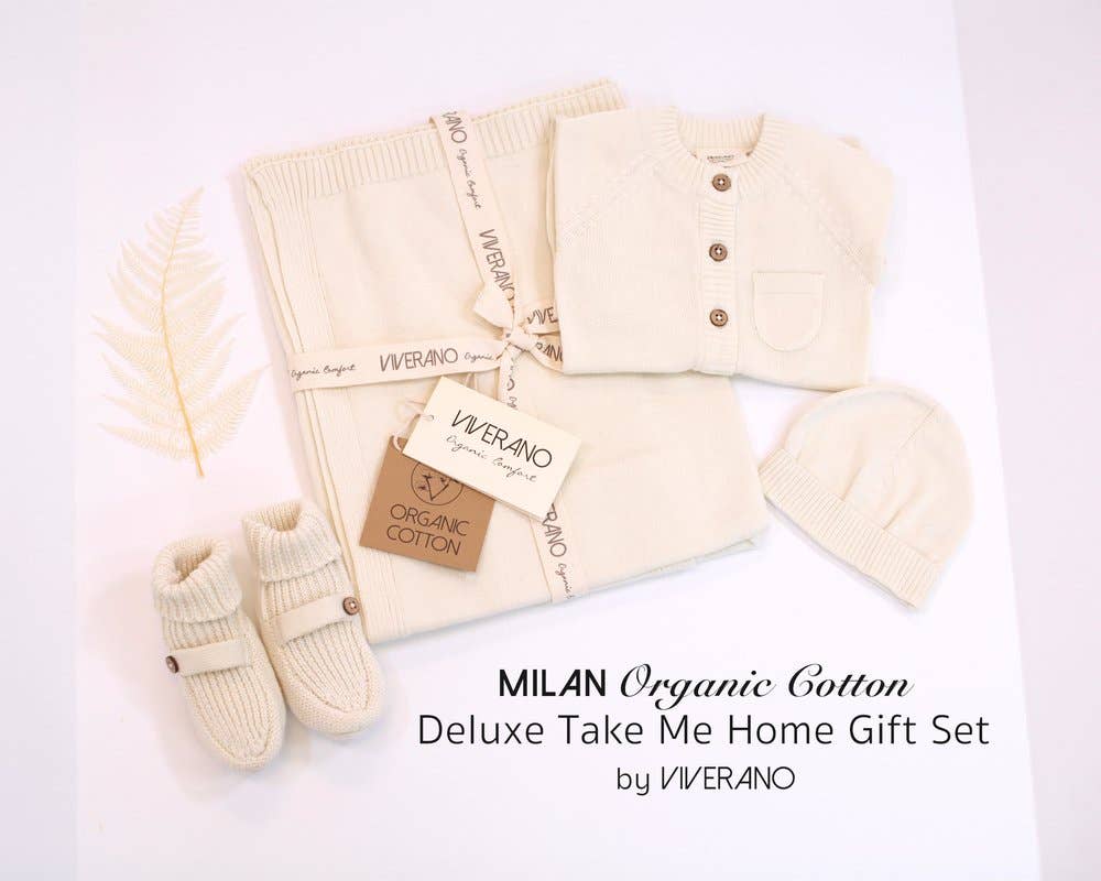 Milan Sweater Knit Button Baby Jumpsuit (Organic Cotton)