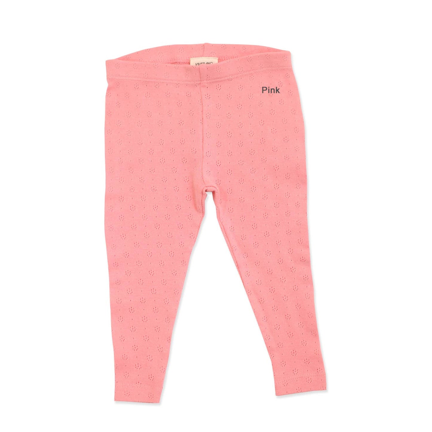 Pointelle Knit Stretch Baby Leggings Pants
